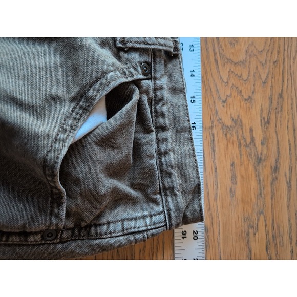 Wrangler Rugged Wear Men's 40x30 Flannel Lined Jean Olive Brown Heavy Cotton EUC - Picture 5 of 8